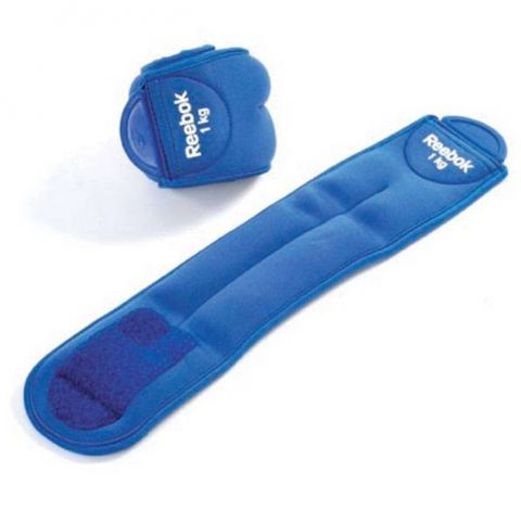 Утяжелители на лодыжки Reebok RAEL-11073BL Elements 1 кг синие (пара)