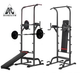 Турник-брусья-пресс со скамьей DFC Power Tower G005