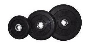 Диск обрезиненный Barbell 15 кг металлическая втулка